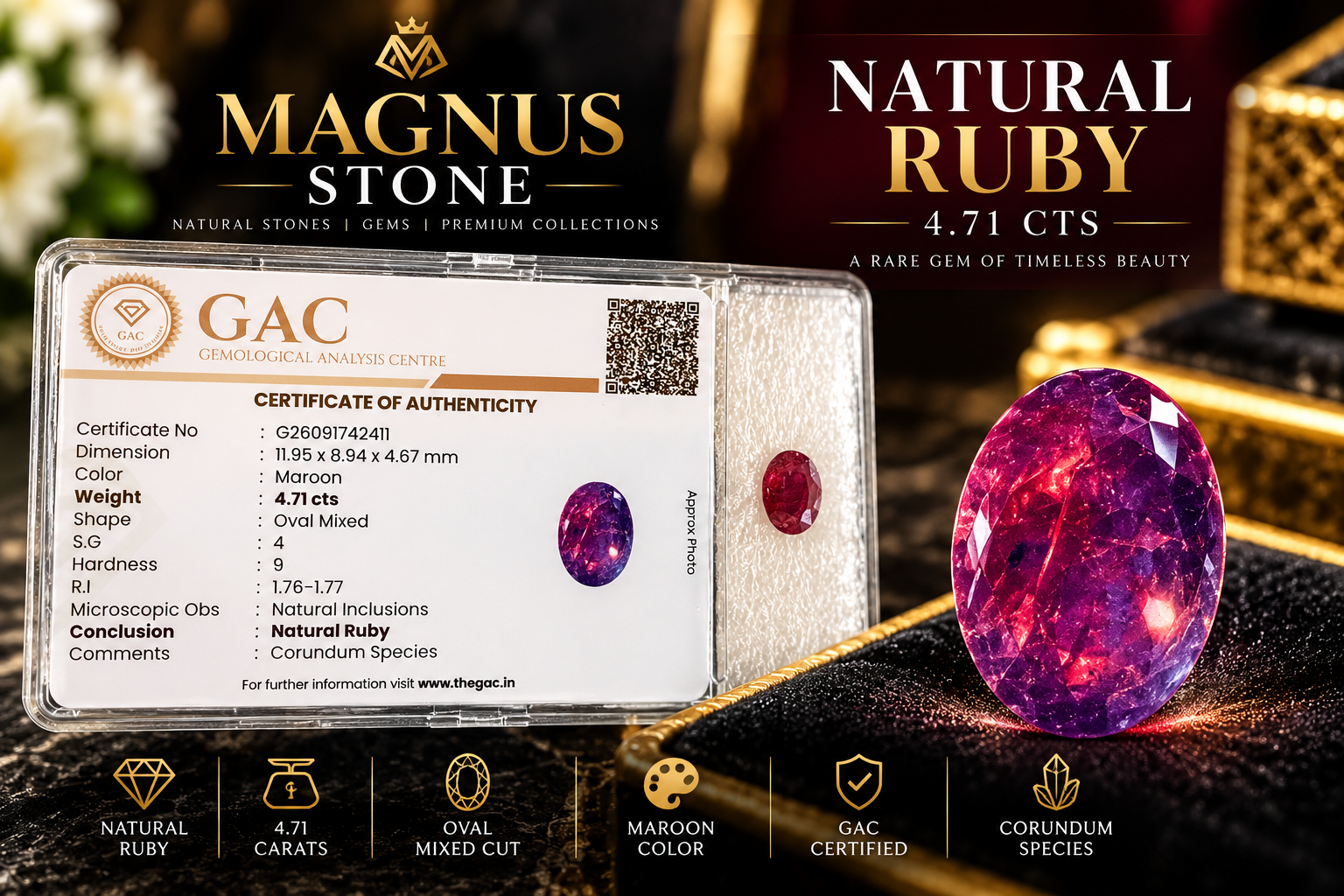 RUBY 4.71 CTS