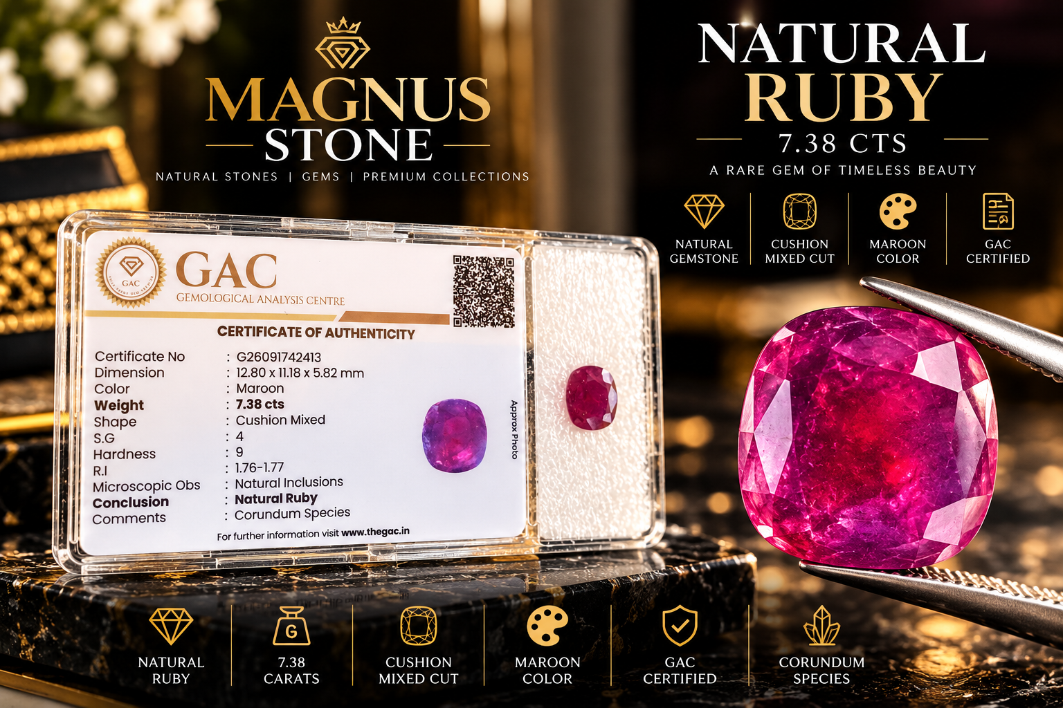 RUBY 7.38 CTS